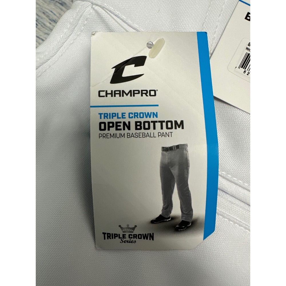 Champro Triple Crown Open Bottom Premium Baseball Pants Youth XL Stain READ